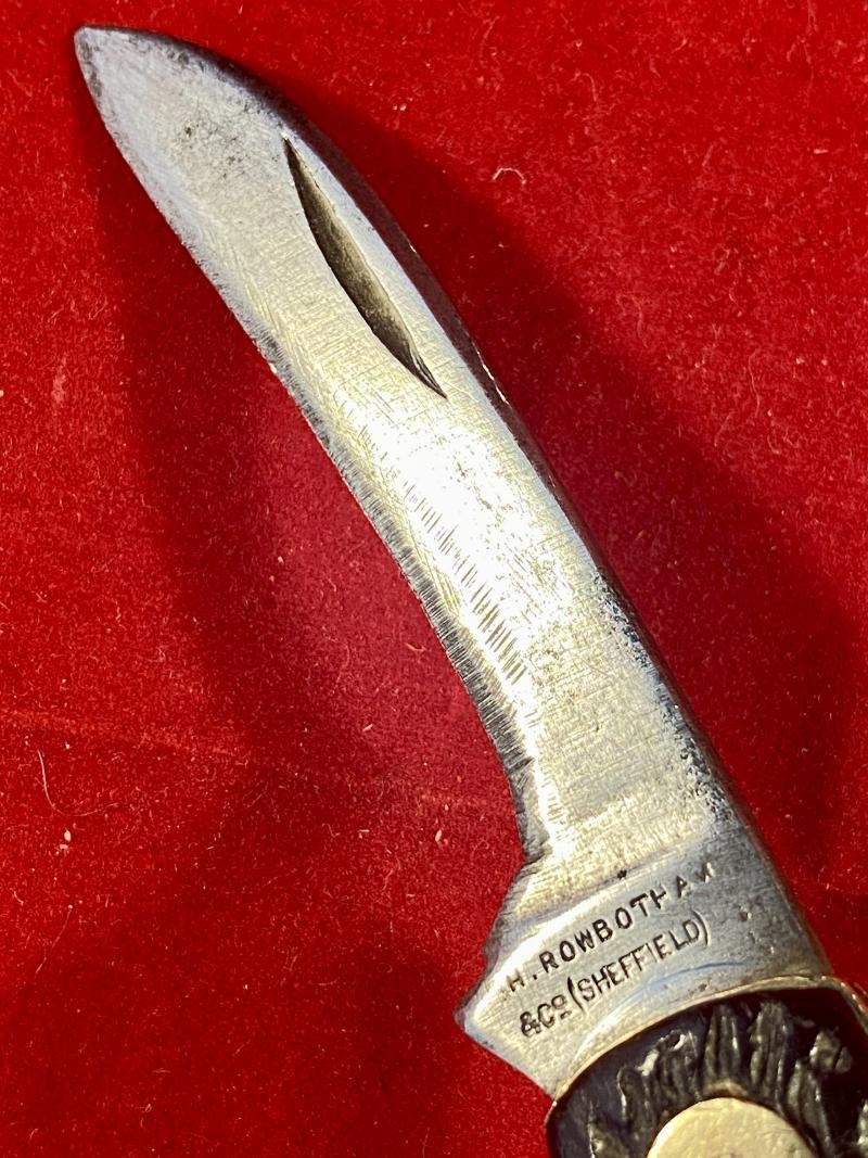Vintage Pruning Knife with worn Blade by H. Rowbotham & Co. of Sheffield — image 9