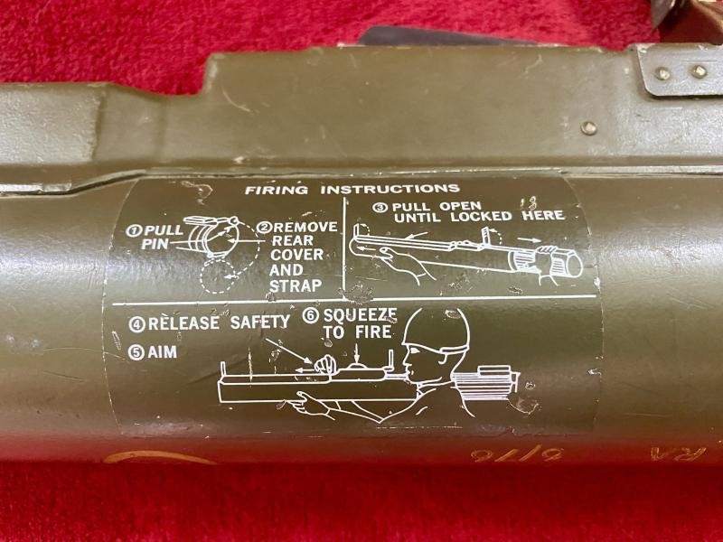 British LAW (Light Anti-Tank Weapon) 66mm Heat L1A2B1 Rocket Launcher dated 1976 — image 4