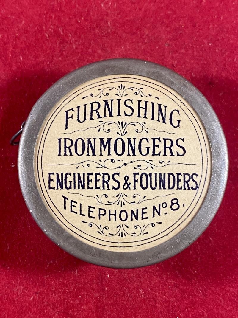 Rare Antique Retraceable 1.5' Miniature Tape Measure Advertising A. MCINTOSH & SONS LTD of Cambridge c1890 — image 2