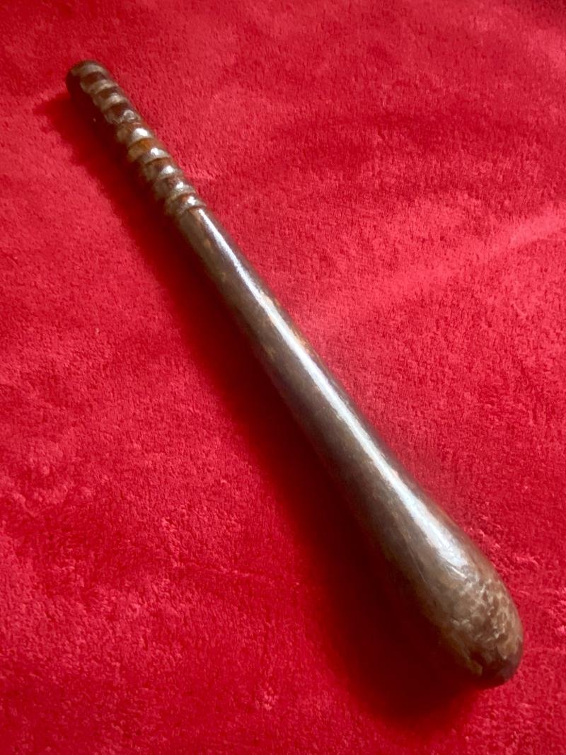 Antique Victorian Truncheon or Billy Club with a Bulbous Shaped Lead Weighted Head c1870 — image 2