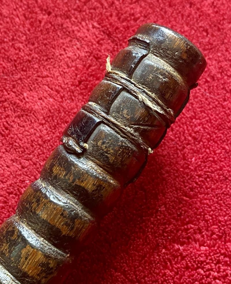 Antique Victorian Truncheon or Billy Club with a Bulbous Shaped Lead Weighted Head c1870 — image 3