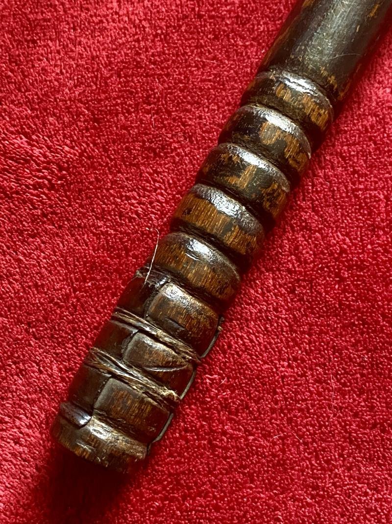 Antique Victorian Truncheon or Billy Club with a Bulbous Shaped Lead Weighted Head c1870 — image 4