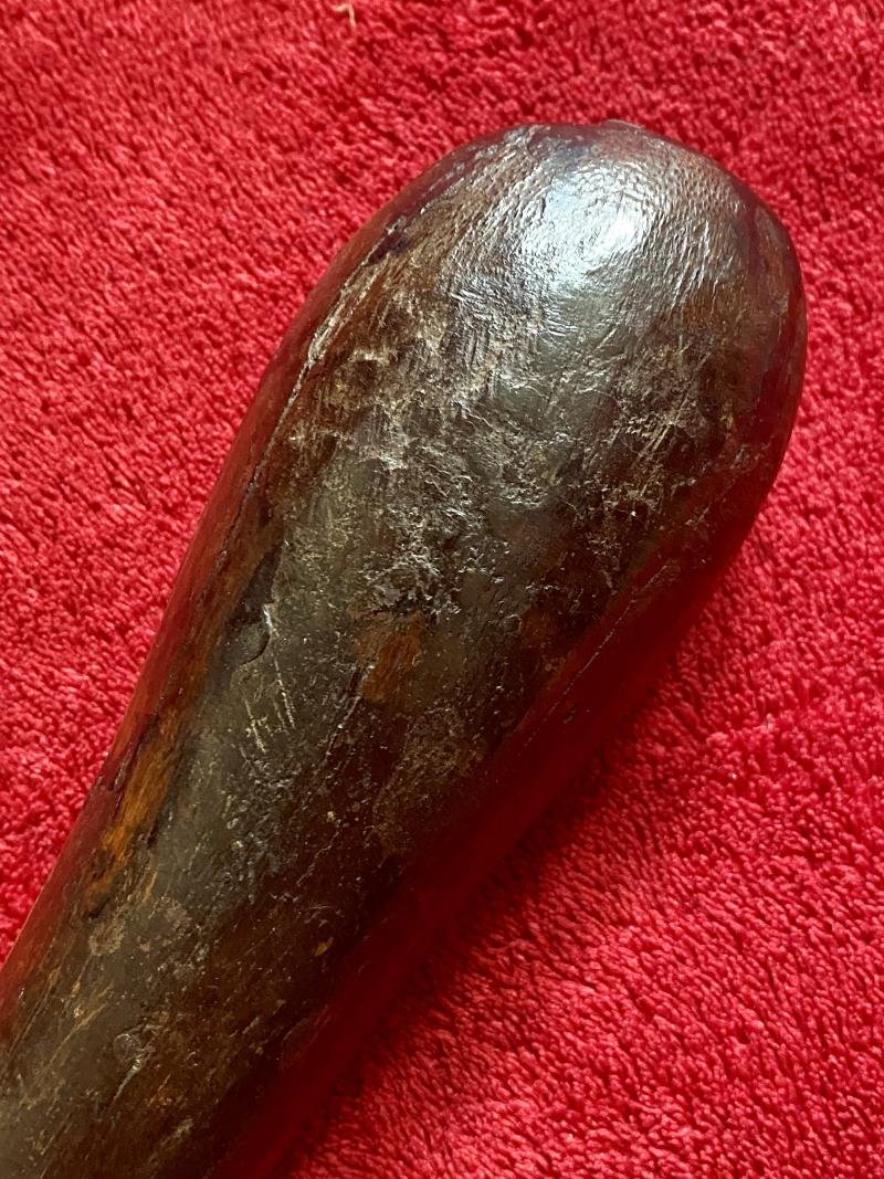 Antique Victorian Truncheon or Billy Club with a Bulbous Shaped Lead Weighted Head c1870 — image 5