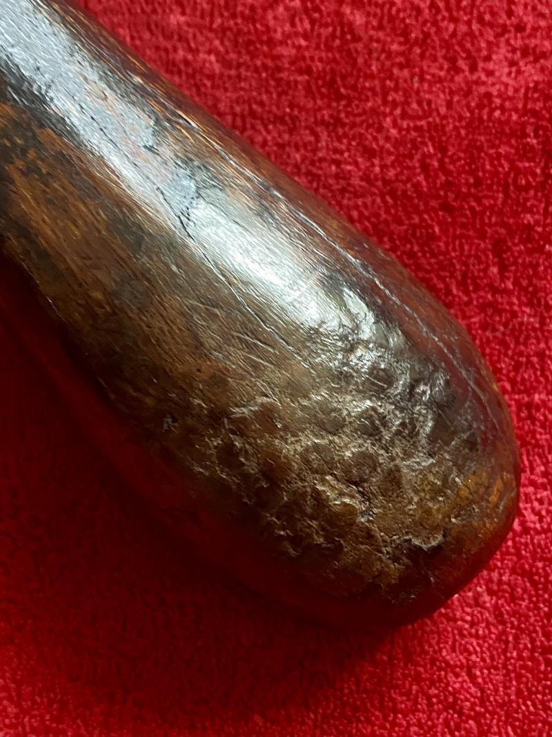 Antique Victorian Truncheon or Billy Club with a Bulbous Shaped Lead Weighted Head c1870 — image 8