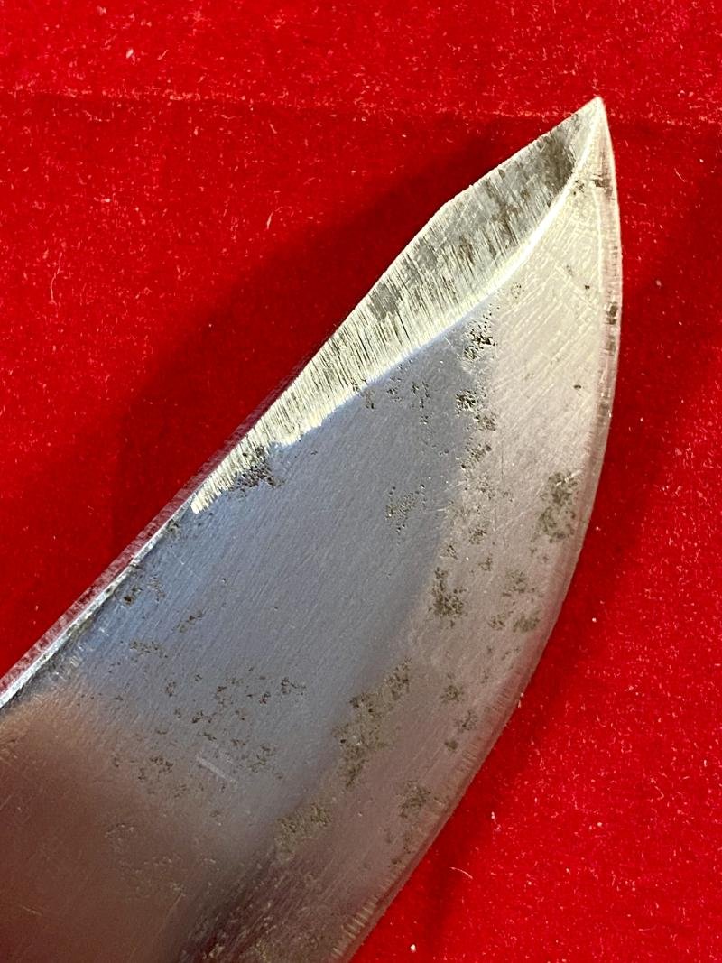 Large Original Bowie Knife by Wenoka of Japan with Embossed Eagle Head Leather Sheath c1960 — image 10