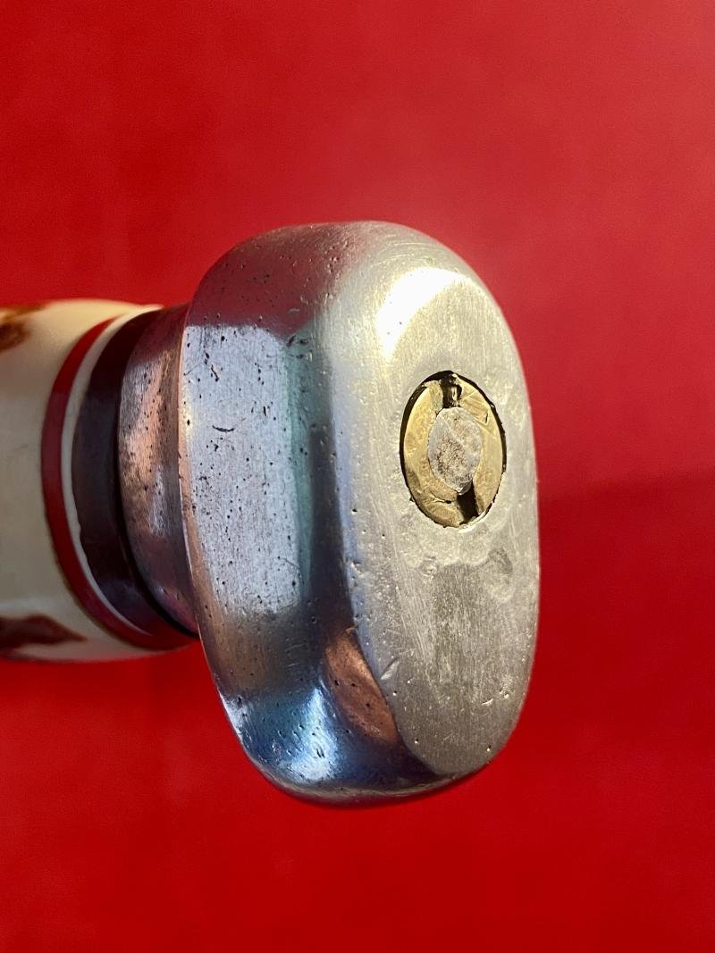 Large Original Bowie Knife by Wenoka of Japan with Embossed Eagle Head Leather Sheath c1960 — image 8