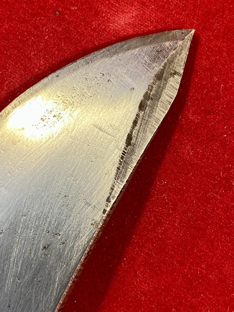 Large Original Bowie Knife by Wenoka of Japan with Embossed Eagle Head Leather Sheath c1960 — image 9