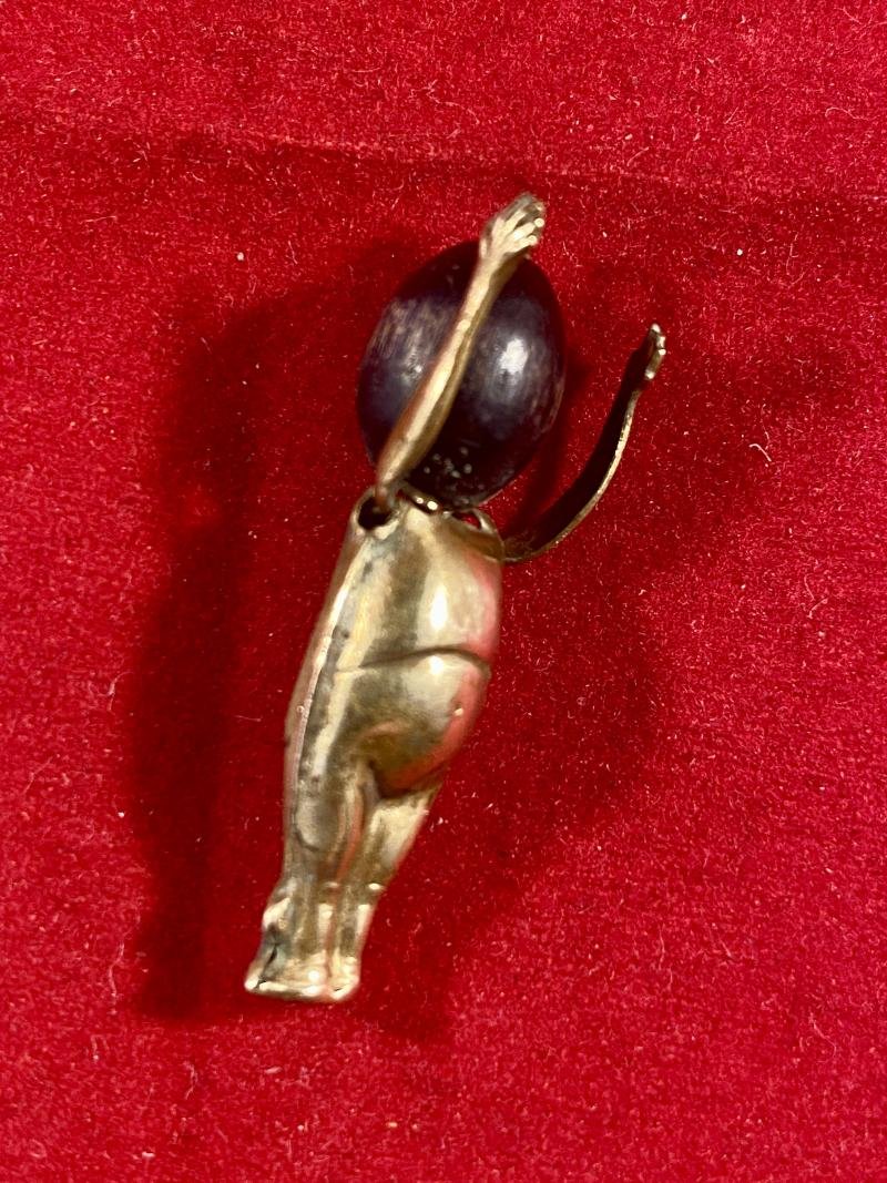 Original WW1 'FUMSUP' or TOUCH WOOD Soldier's Lucky Gold Plated Charm — image 5