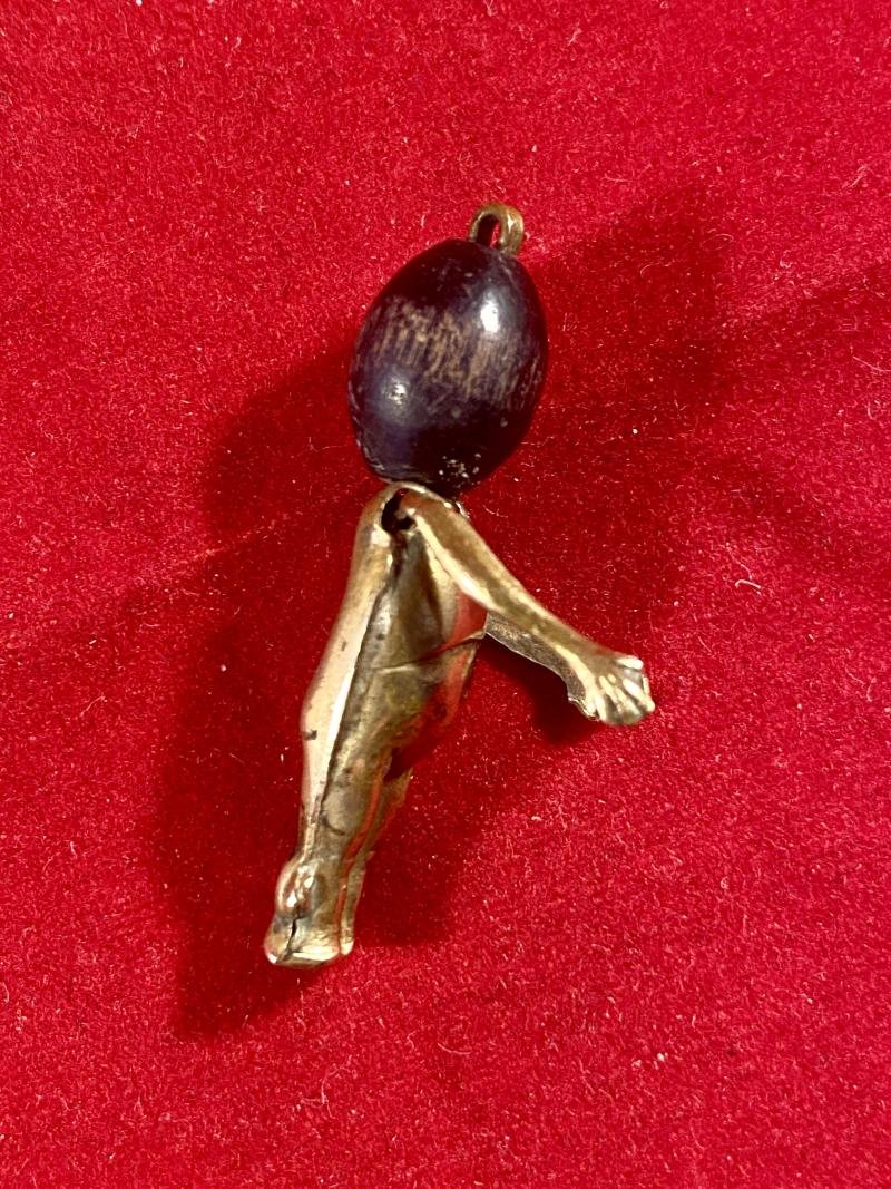 Original WW1 'FUMSUP' or TOUCH WOOD Soldier's Lucky Gold Plated Charm — image 6