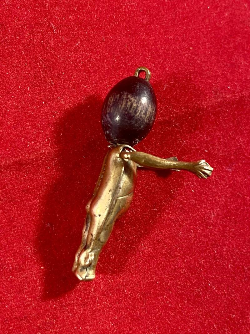 Original WW1 'FUMSUP' or TOUCH WOOD Soldier's Lucky Gold Plated Charm — image 7