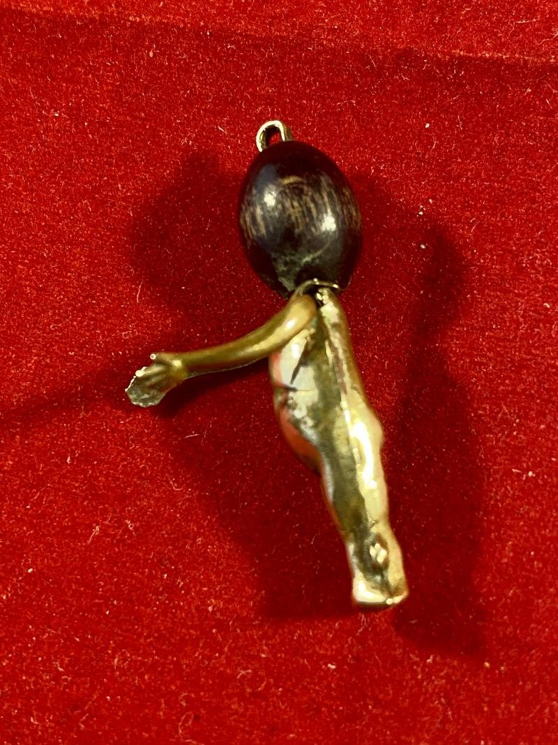 Original WW1 'FUMSUP' or TOUCH WOOD Soldier's Lucky Gold Plated Charm — image 9