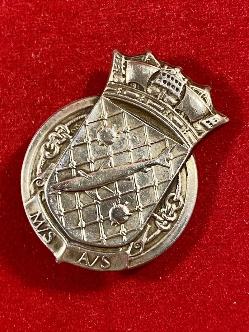 Scarce WW2 Royal Navy Patrol Service Minesweepers & Anti-Submarine - M/S A/S – Silver Badge — image 2