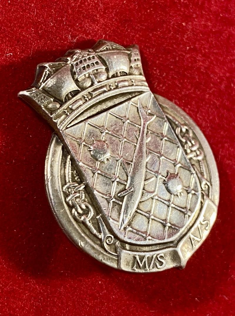 Scarce WW2 Royal Navy Patrol Service Minesweepers & Anti-Submarine - M/S A/S – Silver Badge — image 3