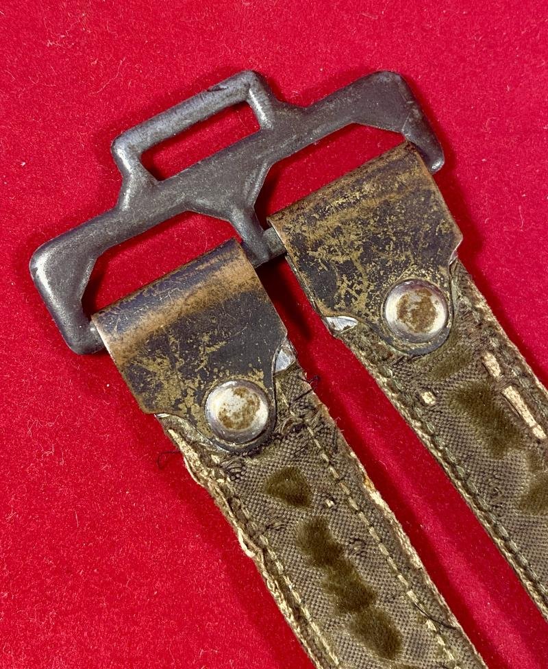 Deluxe WW2 German Army Officers Dagger Hangers with Top Oak Leaf Metal Fittings — image 6