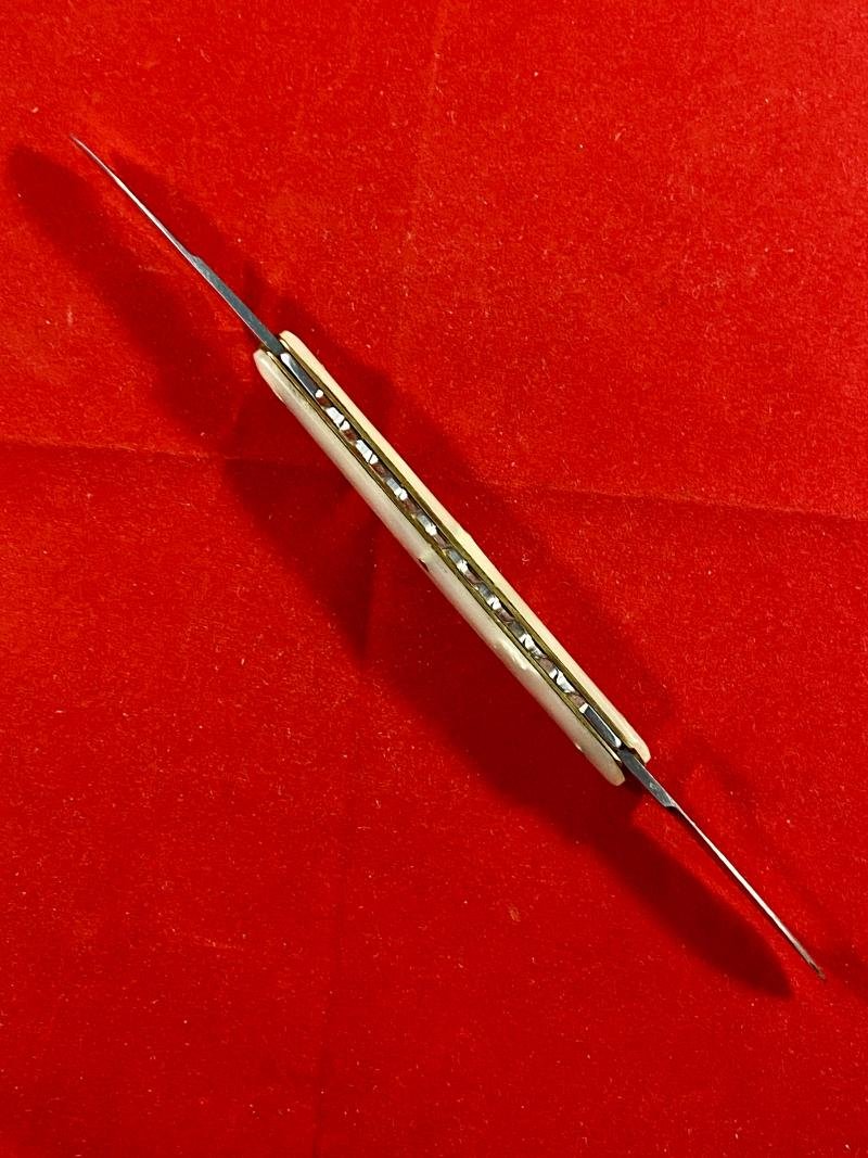 Fine Quality Vintage Double-Bladed Mother of Pearl Penknife made in Sheffield c1930 — image 3
