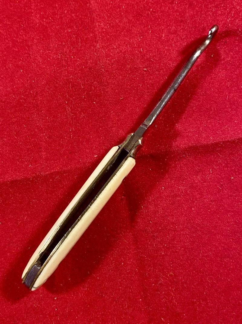 Antique Bone Handled Folding Button Hook c1890 — image 4