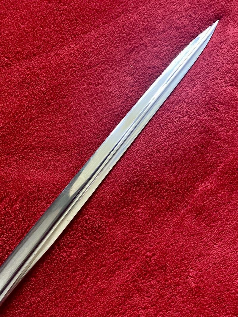 Beautiful Near Mint WW2 Kriegsmarine Officers Sword by Carl Eickhorn with Bullion Dress Knot — image 9