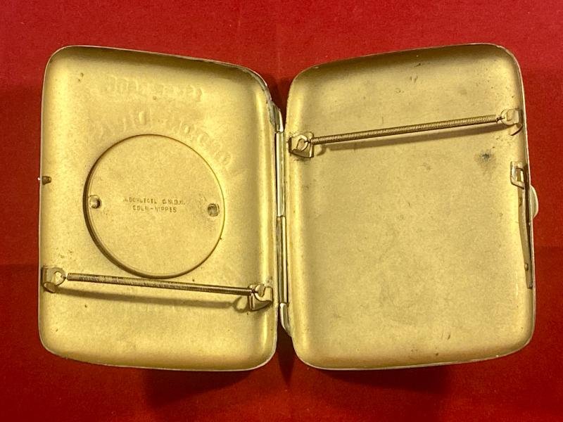 Souvenir WW1 British Army 1st Brigade London - Division 'Andenken An Das Rheinland' Brass Cigarette Case — image 7