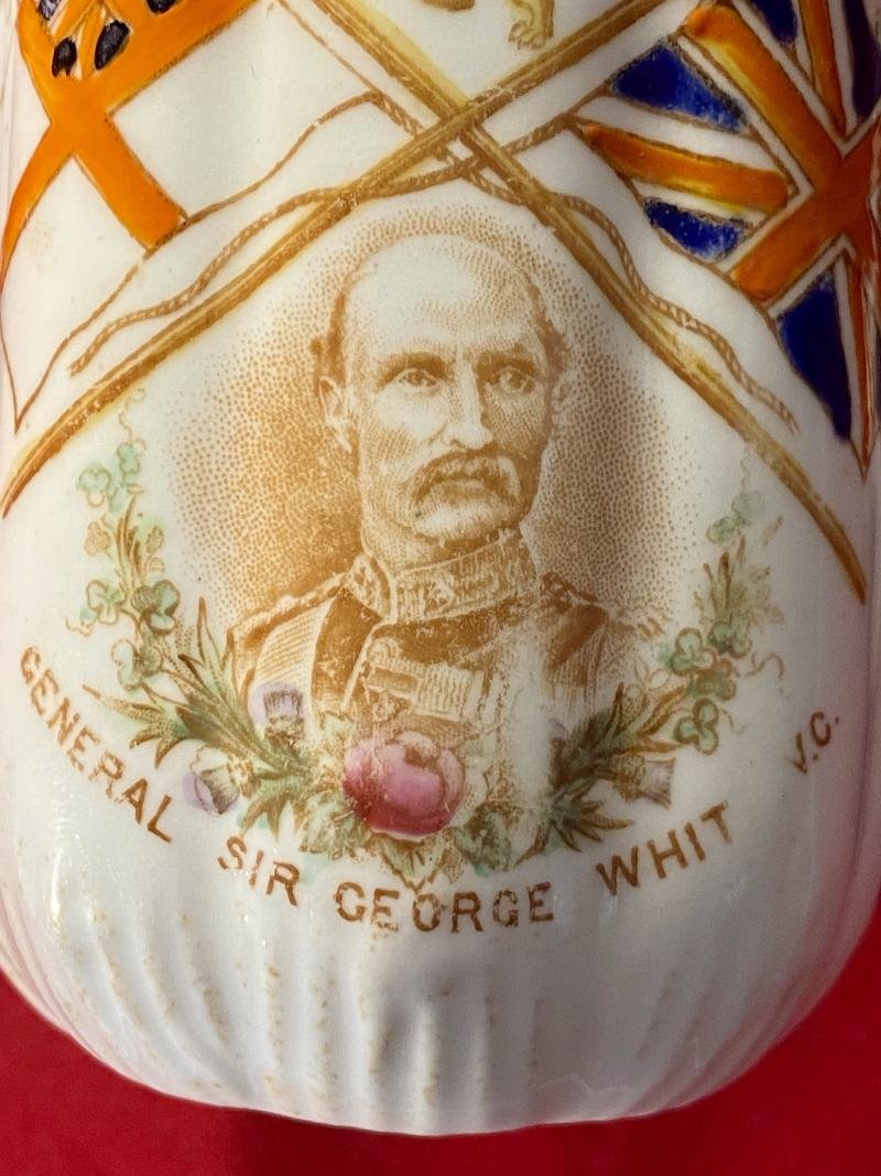 Boer War Commemorative Bone China Cream Jug Depicting Field Marshal Sir George Stuart White by R.H. & S.L. Plant - S.A. Souvenir Ware — image 3