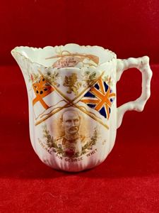 Boer War Commemorative Bone China Cream Jug Depicting Field Marshal …