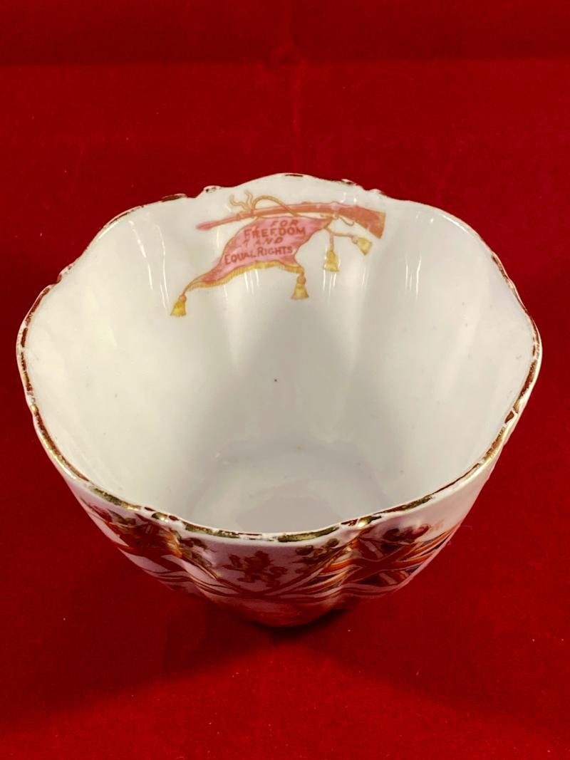 Boer War Commemorative Bone China Sugar Bowl Depicting General Sir Field Marshal Lord Roberts by R.H. & S.L. Plant - S.A. Souvenir Ware — image 2