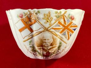 Boer War Commemorative Bone China Sugar Bowl Depicting General Sir …