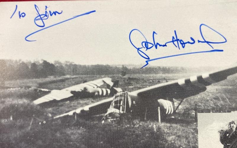 Rare Commemorative D-Day Landing Postcard from the Famous Pegasus Bridge Café signed by Major John Howard DSO c1980 — image 3