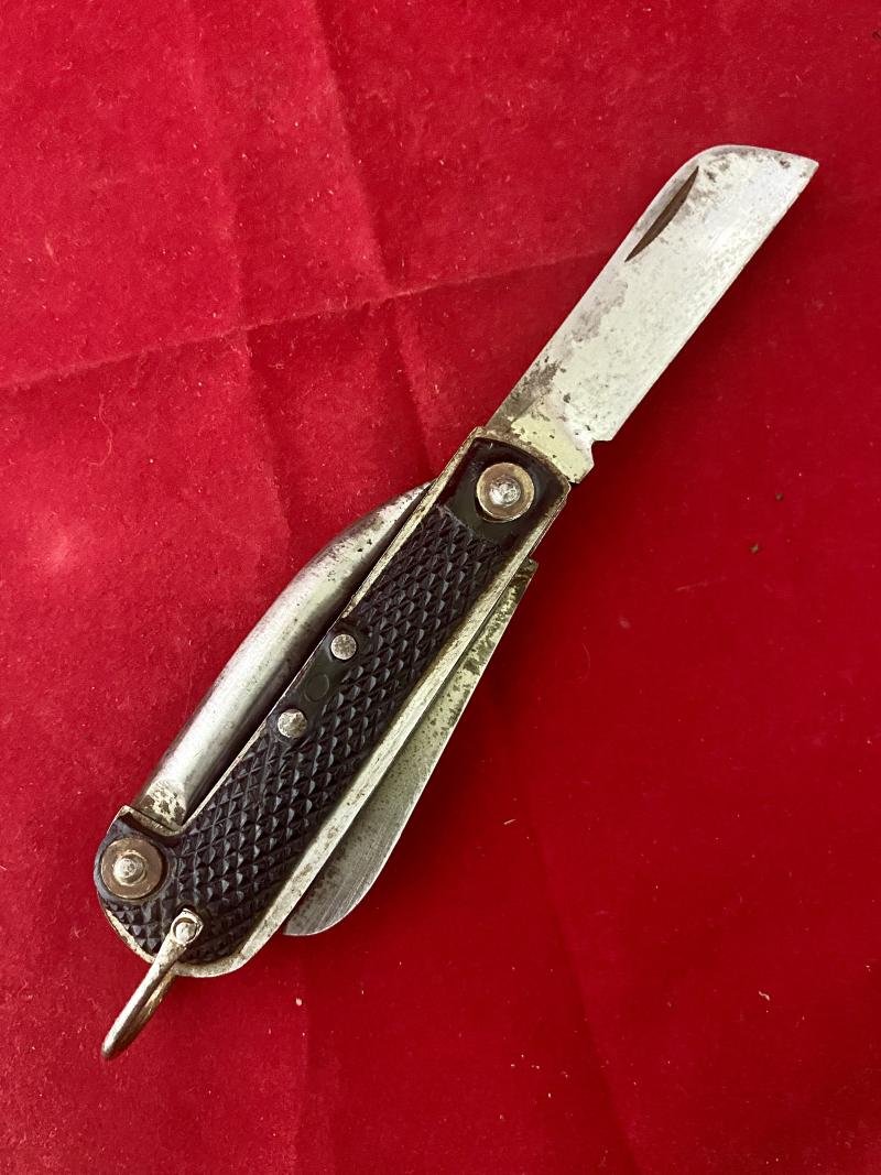 Vintage Belgian Military Three-Piece Clasp or Jack Knife by A.B.L. COLIN WINAND dated 1951 — image 4