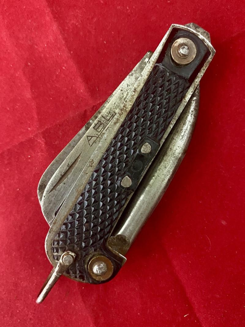 Vintage Belgian Military Three-Piece Clasp or Jack Knife by A.B.L. COLIN WINAND dated 1951 — image 9