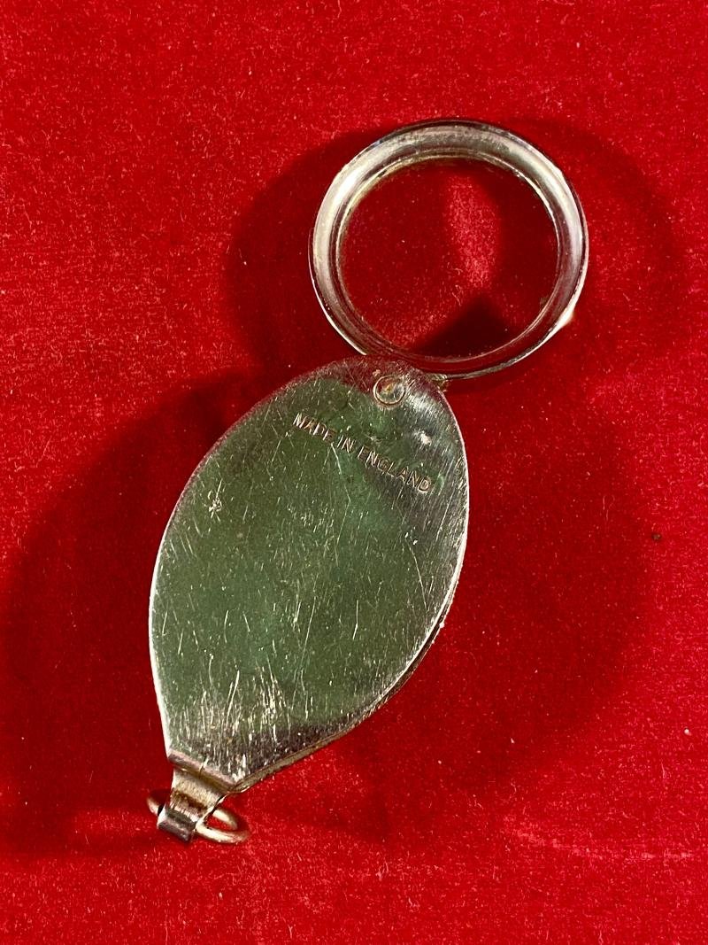 English Compass and Magnifying Glass/Loop Fob Charm c1930 — image 4