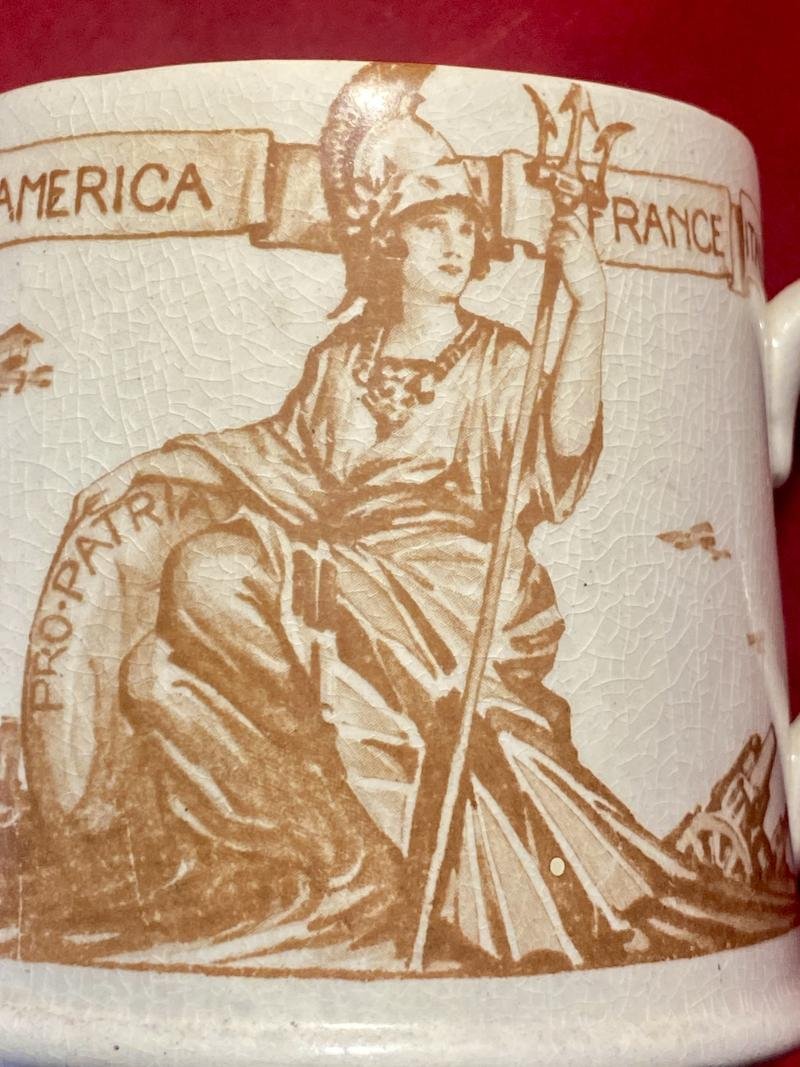 WW1 1919 Victory & Peace Commemorative China Mug by Royal Doulton — image 8