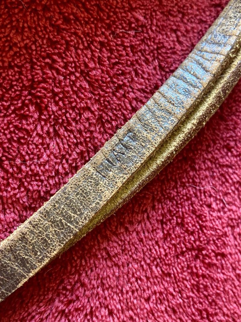 Antique British Police Hickory Truncheon with Original Leather Wrist Strap Marked HIATT c1920 — image 8