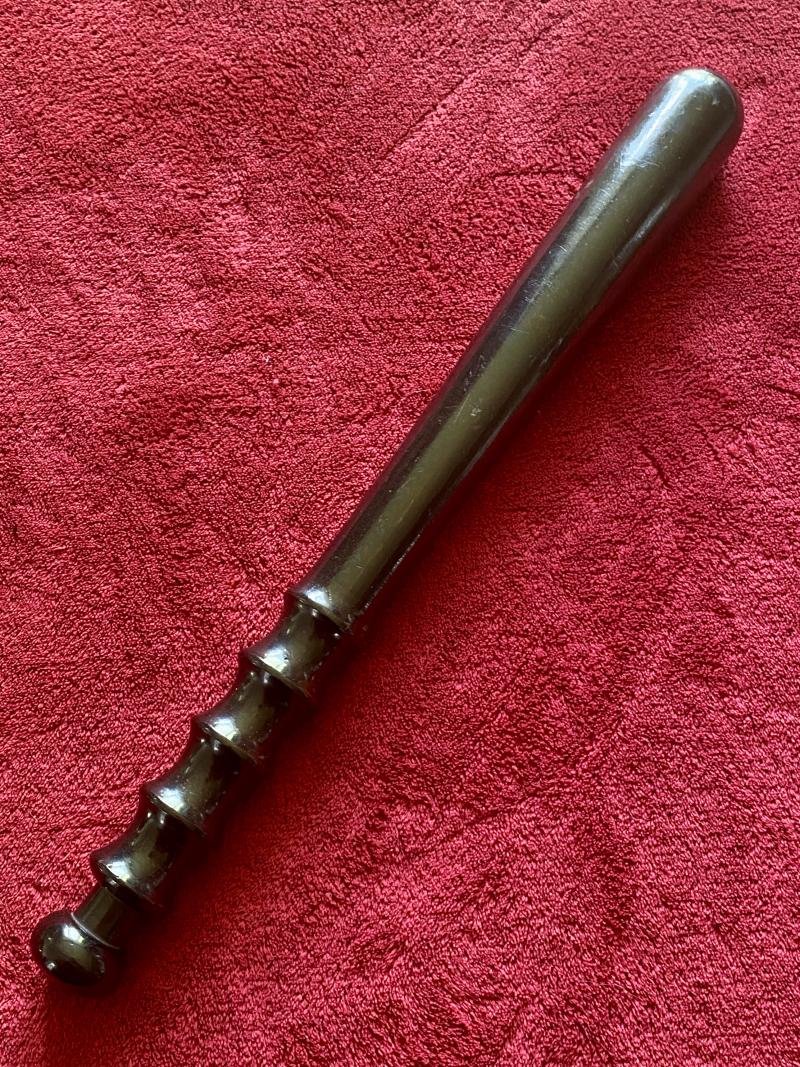 Beautiful Original Vintage Lignum Vita British Police Truncheon c1950 — image 2