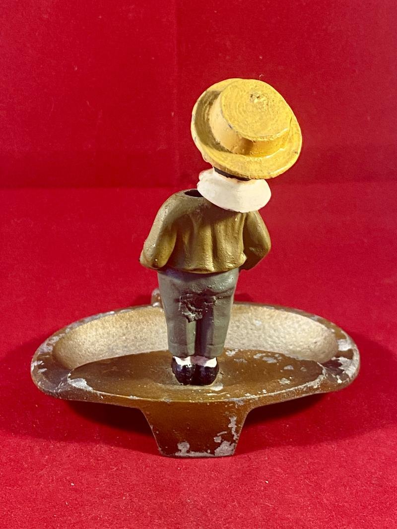 Amusing Vintage Cold Painted Austrian Bobble Head Figure Ashtray — image 5