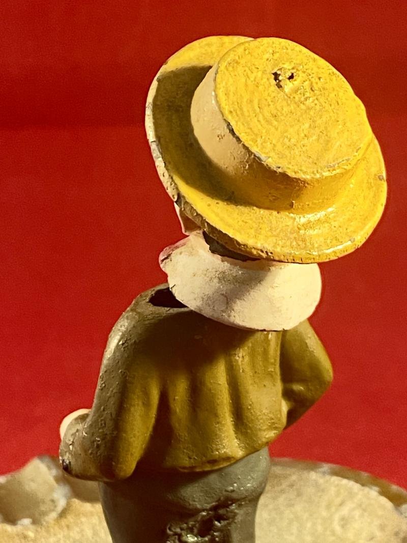 Amusing Vintage Cold Painted Austrian Bobble Head Figure Ashtray — image 8
