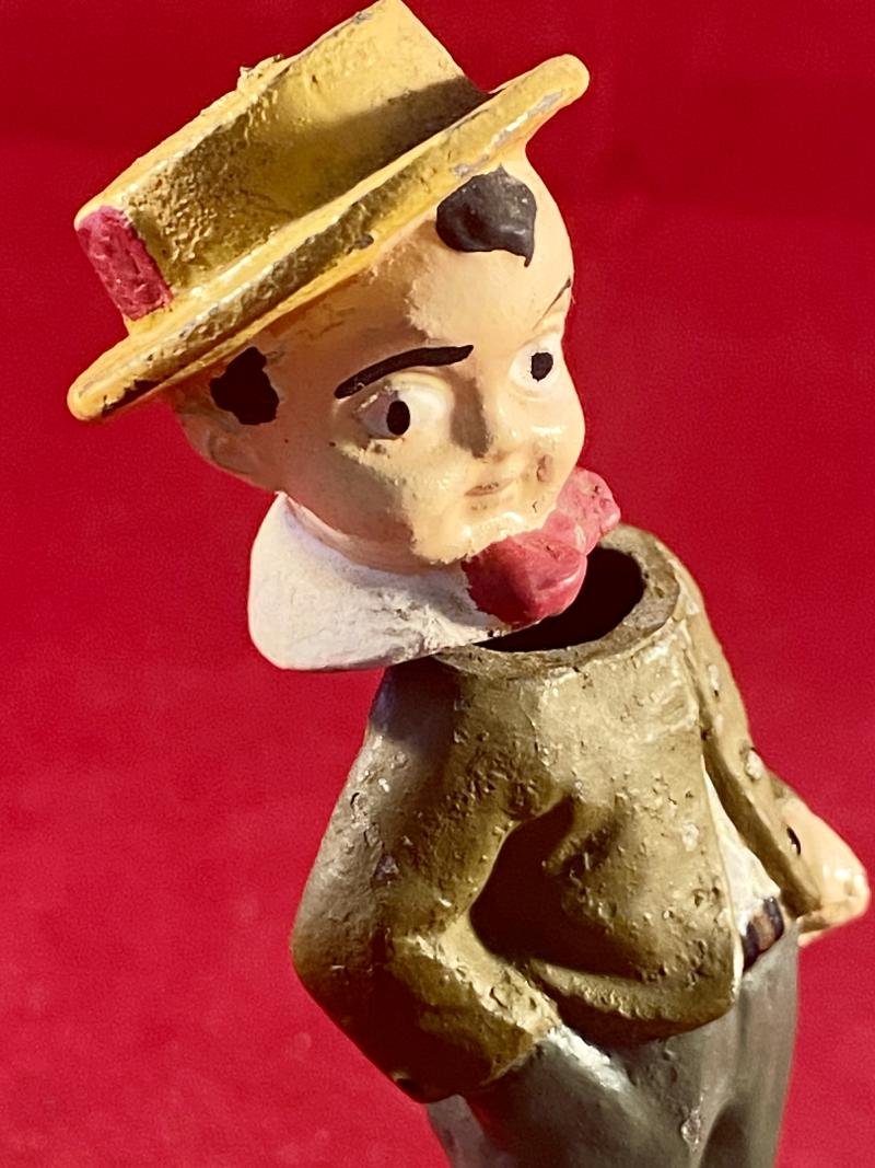 Amusing Vintage Cold Painted Austrian Bobble Head Figure Ashtray — image 9
