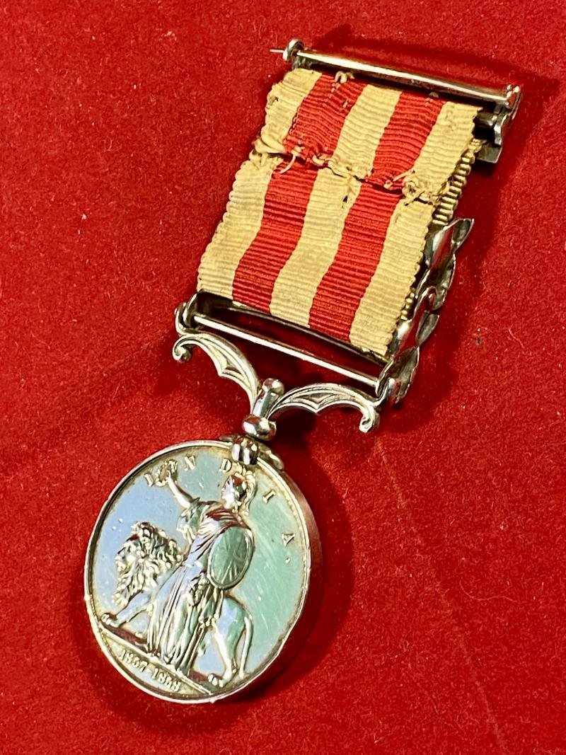 Indian Mutiny Medal 1857-59 with 2 Clasps - RELIEF OF LUCKNOW & LUCKNOW and Silver Mounting Buckle - Awarded to Lieutenant John Hunter - 78th Highlanders — image 9