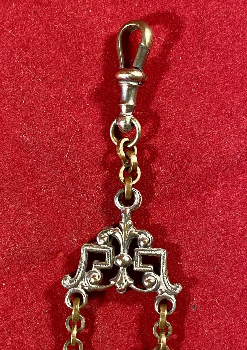 Rare Victorian Embroidery Sewing Scissors with a Gilt Metal Case in the Shape of a Renaissance Style Dagger c1890 — image 8