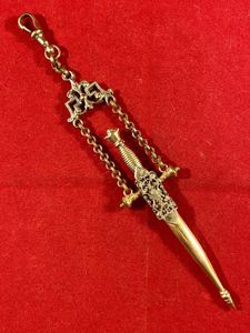 Rare Victorian Embroidery Sewing Scissors with a Gilt Metal Case …