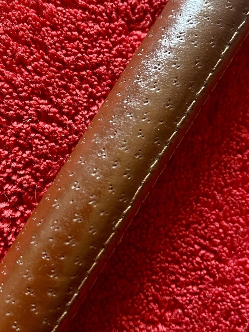 Vintage British Officer's Brown Leather Covered Swagger Stick — image 7