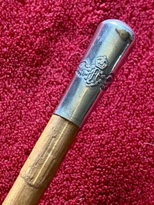 WW1 Royal Flying Corps (RFC) Silver-Plated Thimble Pattern Topped Bamboo …