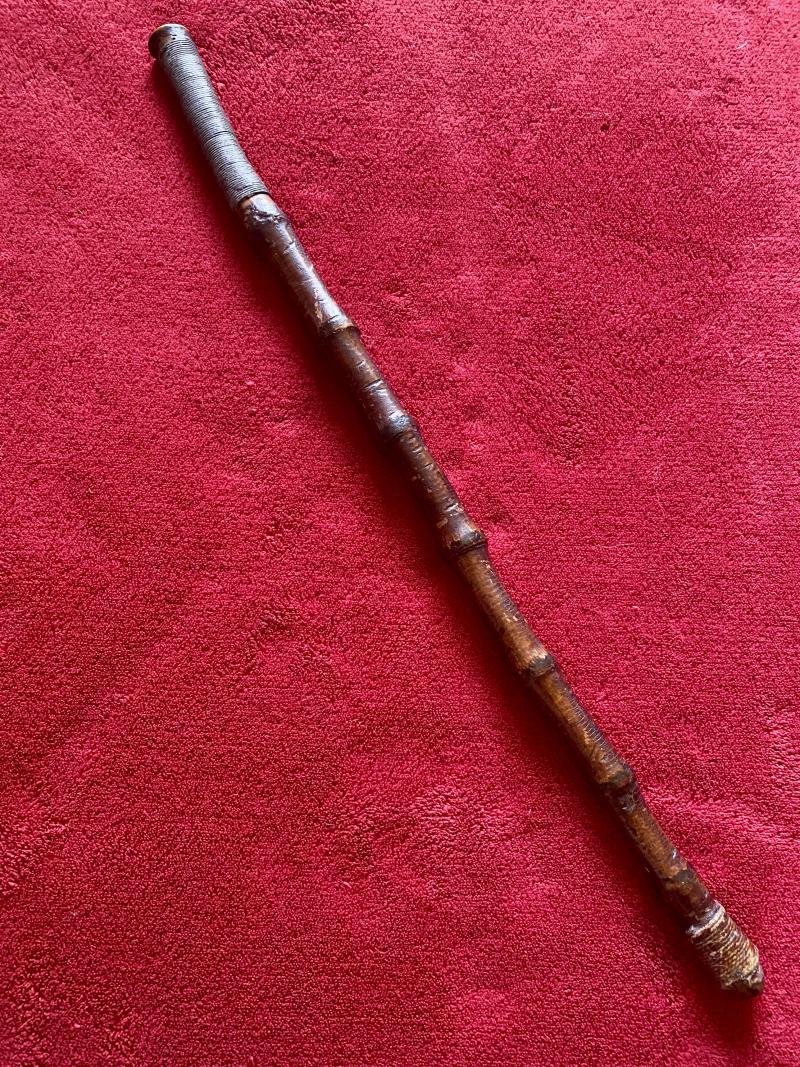 Antique Cane and Lead Weighted Salmon/Trout Fish Priest c1880 — image 2