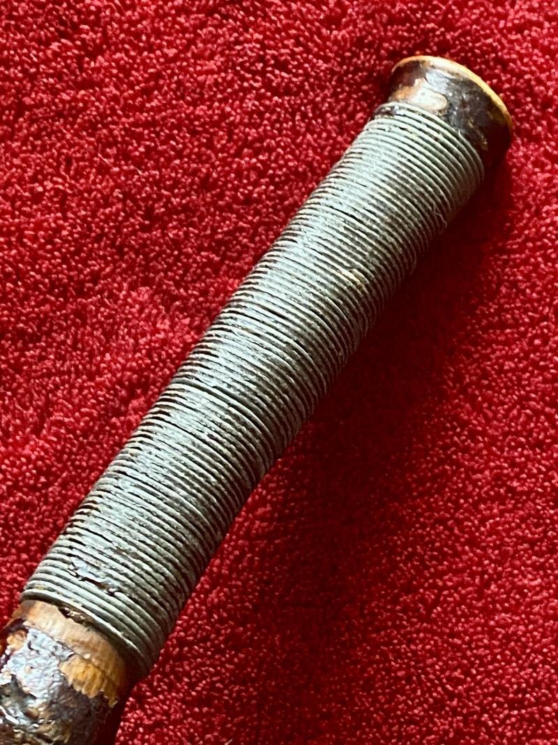 Antique Cane and Lead Weighted Salmon/Trout Fish Priest c1880 — image 5