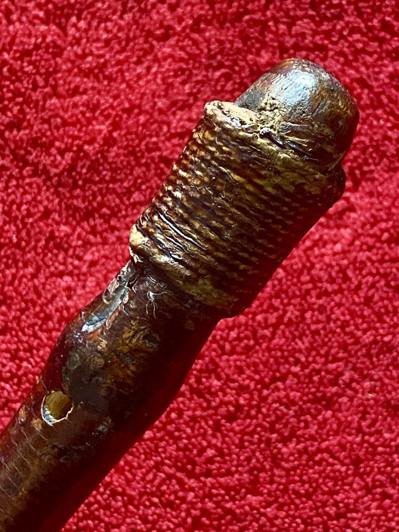 Antique Cane and Lead Weighted Salmon/Trout Fish Priest c1880 — image 7