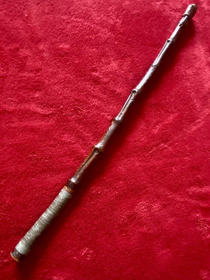 Antique Cane and Lead Weighted Salmon/Trout Fish Priest c1880 — image 8