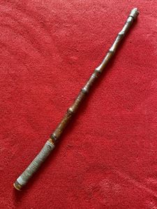 Antique Cane and Lead Weighted Salmon/Trout Fish Priest c1880