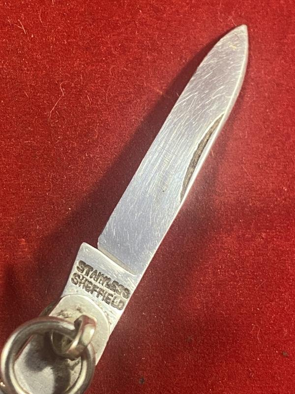 Silver Hallmarked Ring-Opening Single Bladed Gentleman's Penknife by William Needham -Sheffield 1928 — image 3