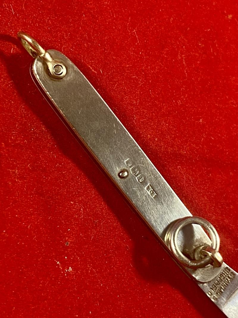 Silver Hallmarked Ring-Opening Single Bladed Gentleman's Penknife by William Needham -Sheffield 1928 — image 4