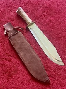 Handmade Vintage Bowie Knife with Impressive 9.5' Polished Steel Blade …