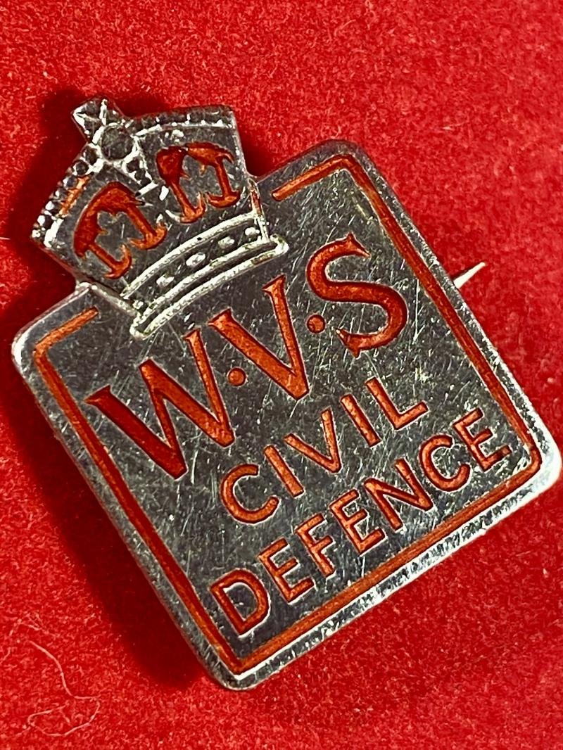 WW2 Womens Voluntary Service WVS Civil Defence Badge by L. Simpson & Co London — image 2